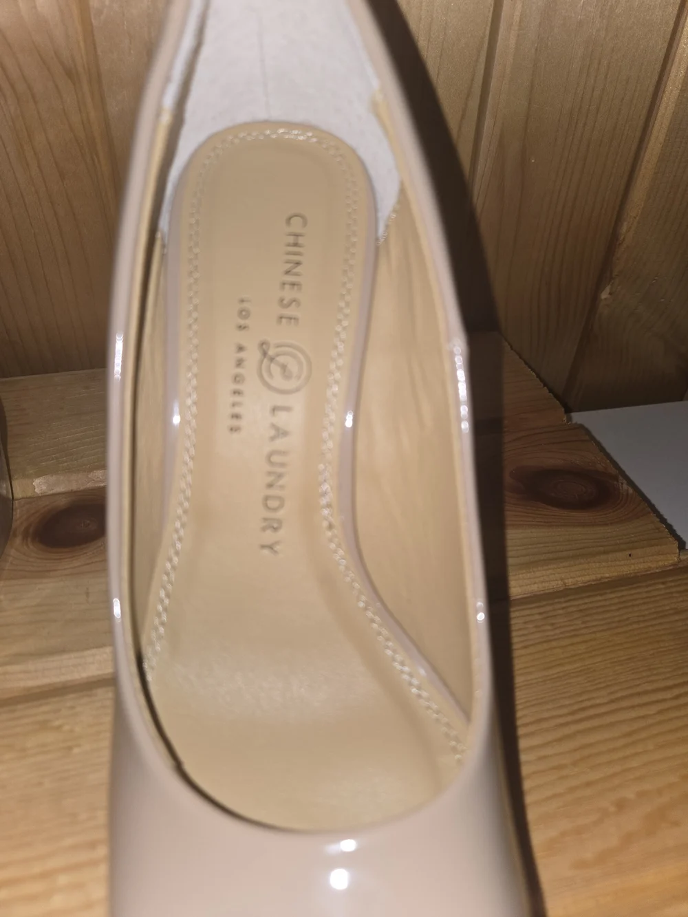 Chinese Laundry Pale Pink Patent Platform Stiletto Pumps